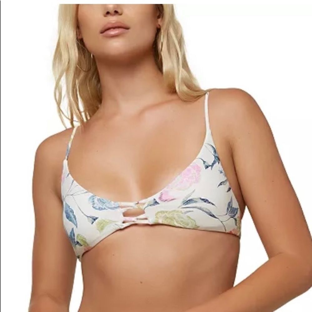O’Neill batik floral strappy bralette